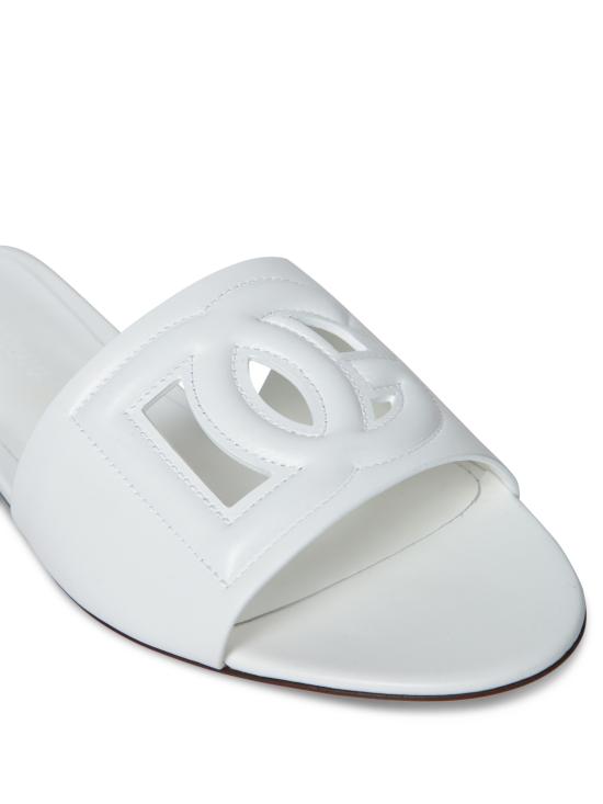 26FW 돌체앤가바나 뮬/슬리퍼 CQ0436 AY329 80001 White - DOLCE & GABBANA