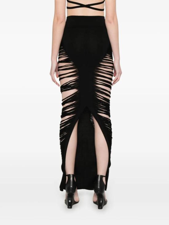 25SS 릭 오웬스 숏 스커트 RO01E7679KGRIDM 09 Black - RICK OWENS