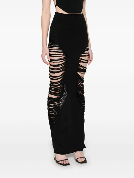 25SS 릭 오웬스 숏 스커트 RO01E7679KGRIDM 09 Black - RICK OWENS