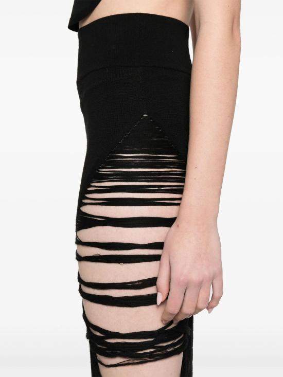 25SS 릭 오웬스 숏 스커트 RO01E7679KGRIDM 09 Black - RICK OWENS