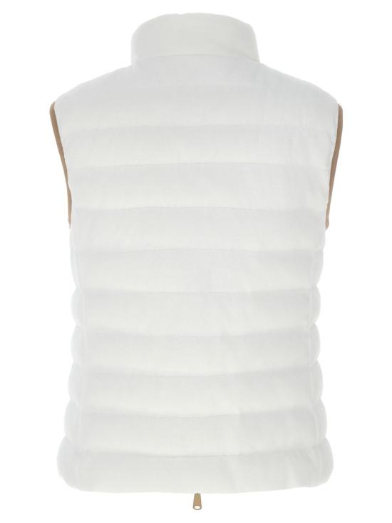  브루넬로 쿠치넬리 베스트 MG9277778C7220 WHITE - BRUNELLO CUCINELLI