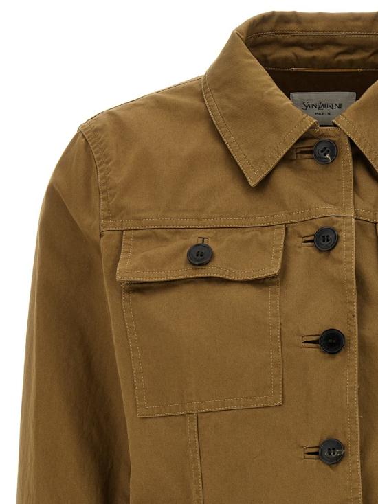 25SS 생로랑 자켓 818404Y04VY2100 BROWN - SAINT LAURENT