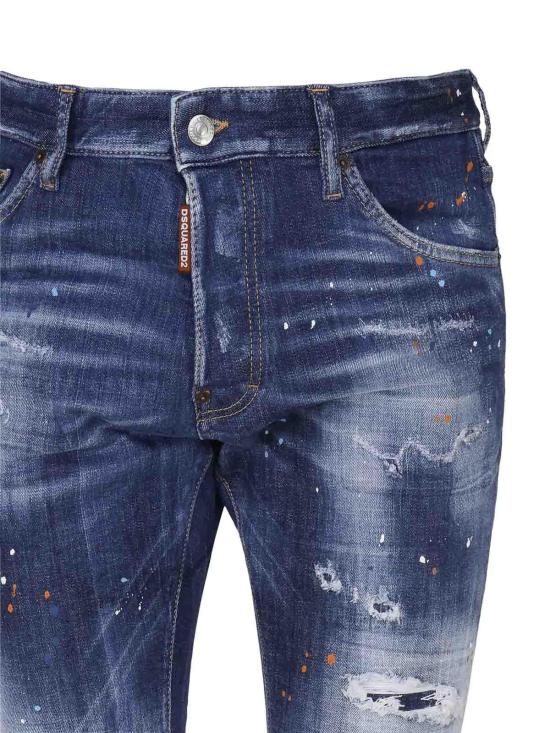  디스퀘어드2 스트레이트 팬츠 S71LB1364S30872470 Blue - DSQUARED2
