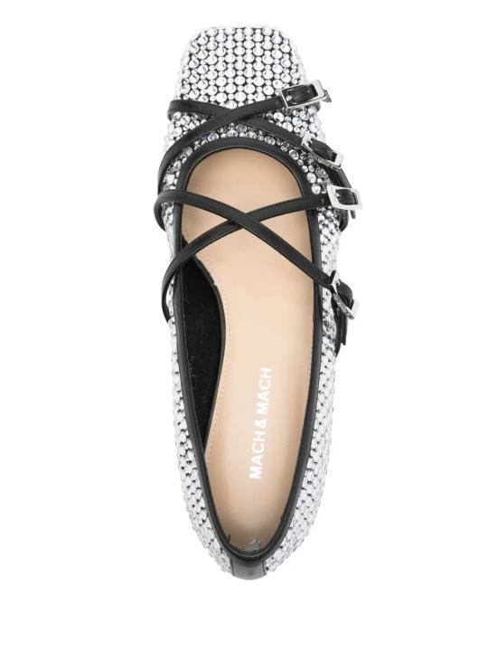 25SS 마흐앤마흐 플랫 슈즈 R25 S0927 10 NET B17 BLACK - MACH&MACH