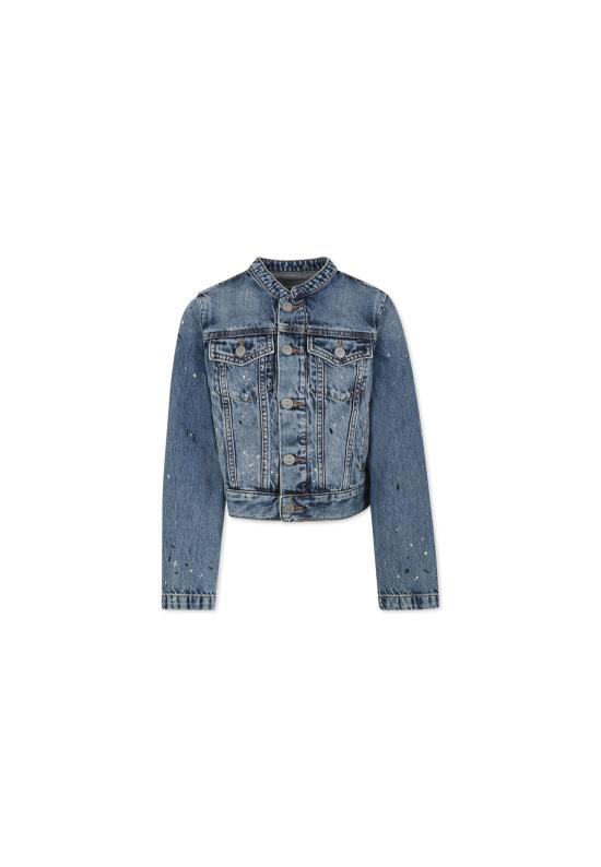 25SS [키즈] MM6 메종마르지엘라 데님 자켓 M60726 MM04M MM6J102U M601 DENIM