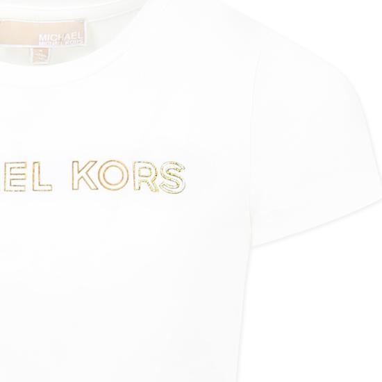 25SS [키즈] 마이클 코어스 티셔츠 R30314 117 IVORY - MICHAEL KORS