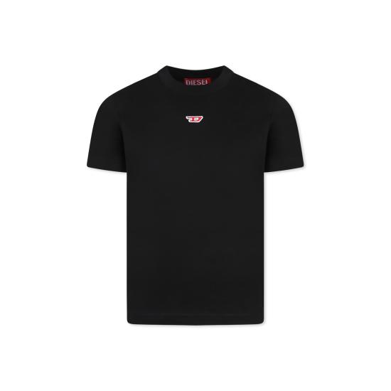 25SS [키즈] 디젤 티셔츠 J02237 0GRAI K900 BLACK