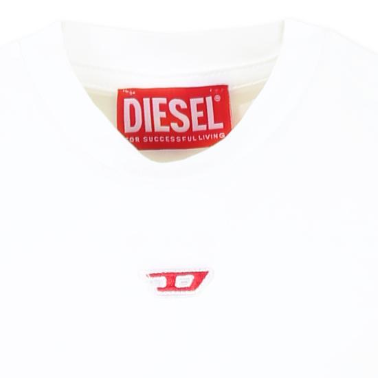 25SS [키즈] 디젤 티셔츠 J02237 0GRAI K100 WHITE - DIESEL