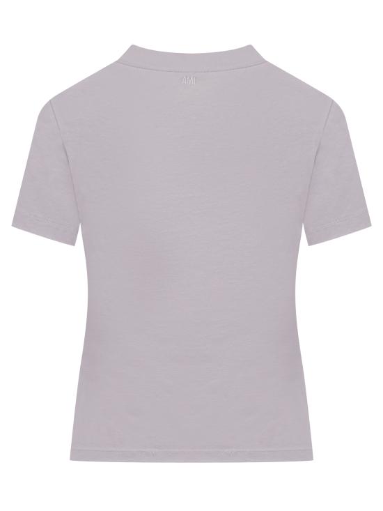 25SS 아미 반팔 티셔츠 FTS060724504 LILAC DOM - AMI