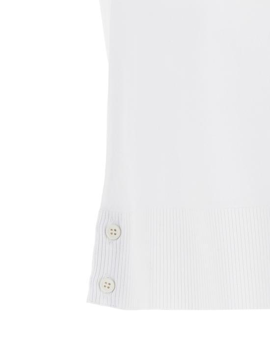 25SS 톰브라운 폴로 티셔츠 FKP119AY5502100 WHITE DOM - THOM BROWNE