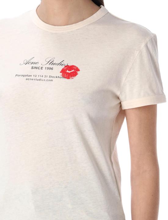 25SS 아크네 스튜디오 반팔 티셔츠 AL0460 AR8 PEARL GREY DOM - ACNE STUDIOS