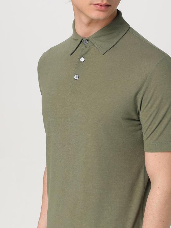 25FW 자노네 폴로 티셔츠 815109ZG380 Z4115 Forest Green - ZANONE