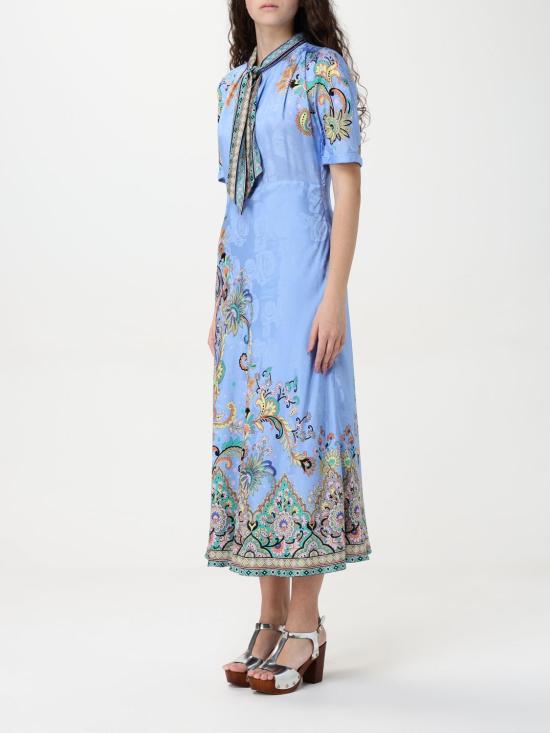 25SS 에트로 롱 원피스 WRHA025699SPD84 X0885 Gnawed Blue - ETRO