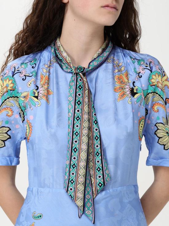 25SS 에트로 롱 원피스 WRHA025699SPD84 X0885 Gnawed Blue - ETRO