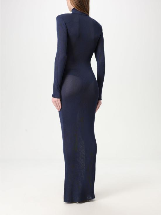 25FW 셀프 포트레이트 롱 원피스 RS25125XBL NAVY Blue - SELF PORTRAIT