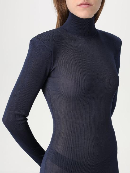 25FW 셀프 포트레이트 롱 원피스 RS25125XBL NAVY Blue - SELF PORTRAIT