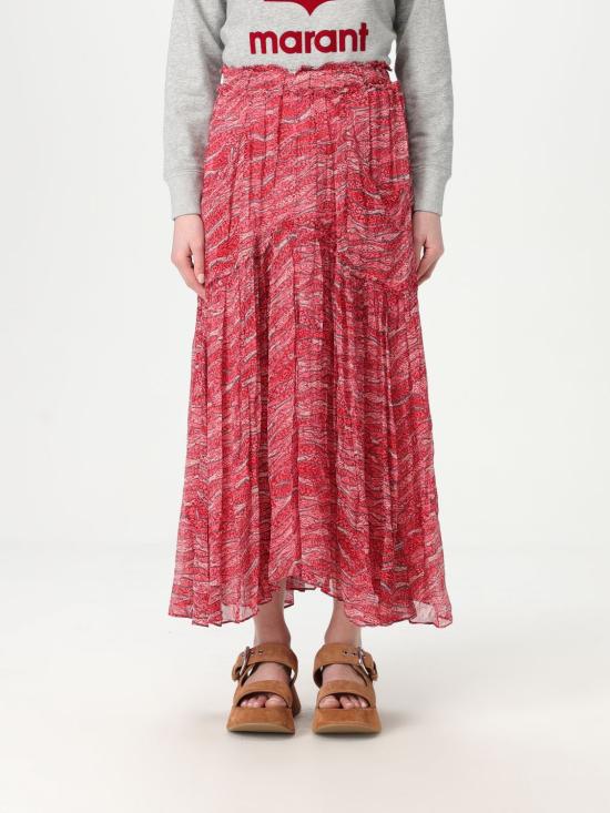 25SS 이자벨마랑에뚜왈 스커트 JU0144FAC1J07E 70RD Red