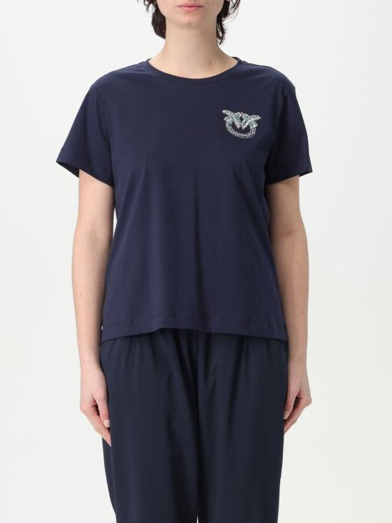 25FW 핑코 반팔 티셔츠 103320A2G7 G1A Blue