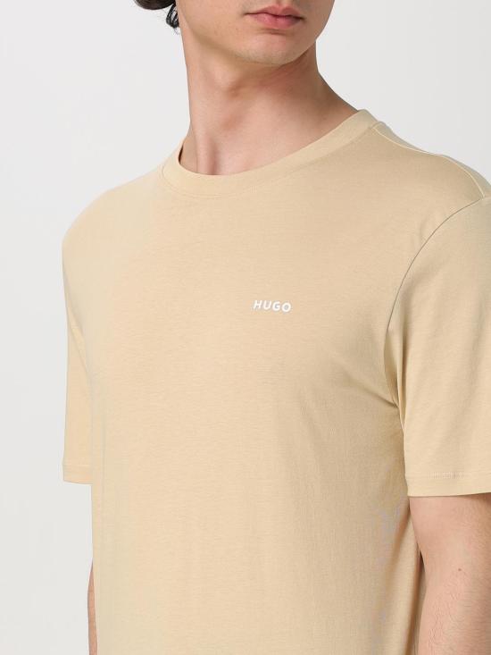 25SS 휴고보스 반팔 티셔츠 50466158 285 Beige - HUGO BOSS