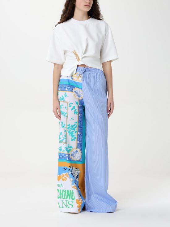 25SS 모스키노 반팔 티셔츠 02213722 1002 White - MOSCHINO