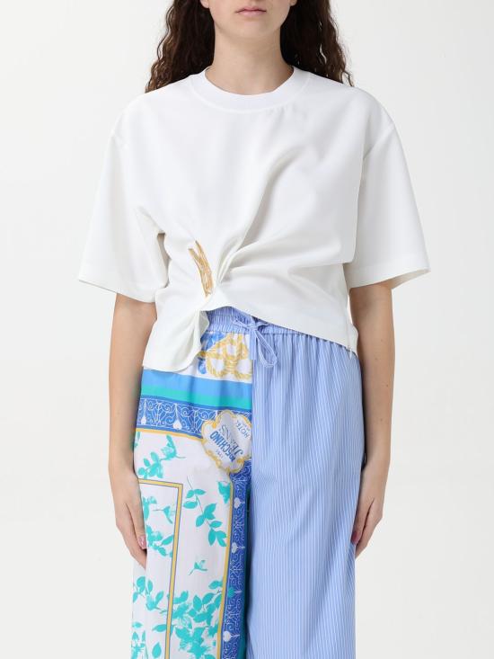 25SS 모스키노 반팔 티셔츠 02213722 1002 White