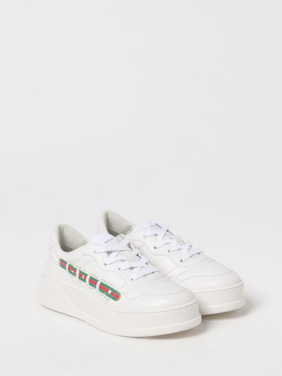 25FW [키즈] 구찌 스니커즈 8136012SH50 9014 White - GUCCI