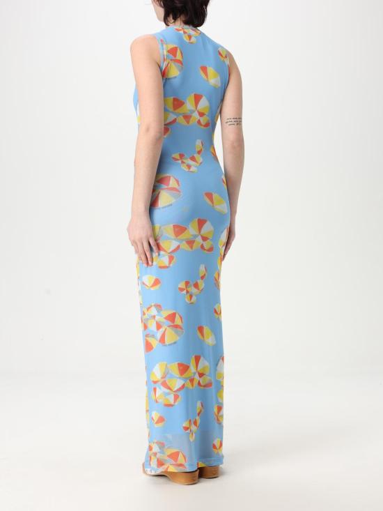 25SS 모스키노 롱 원피스 04623739 1303 Blue - MOSCHINO