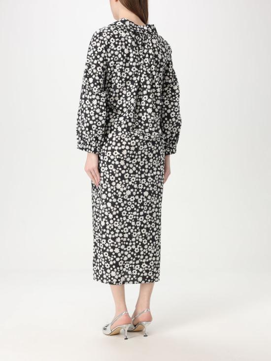 25SS 마르니 미디 원피스 ABMA1378S0UTC463 PFN99 Black - MARNI