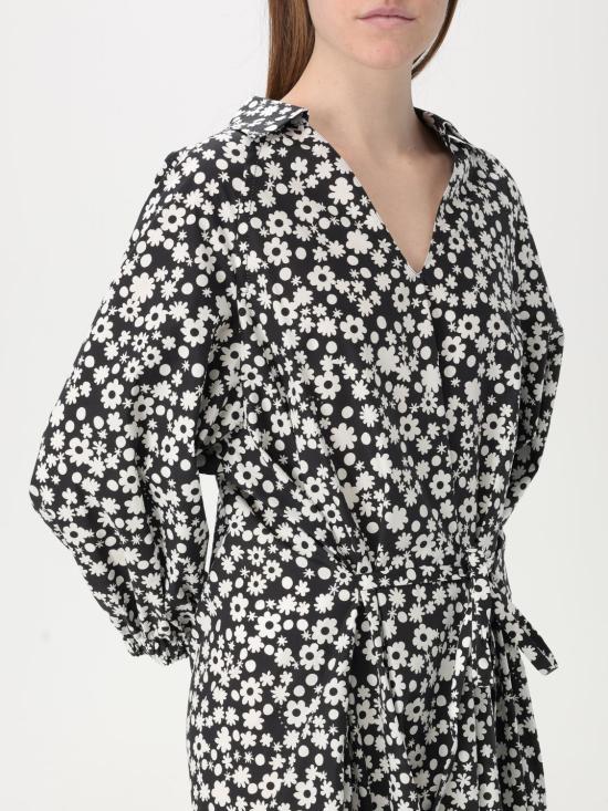 25SS 마르니 미디 원피스 ABMA1378S0UTC463 PFN99 Black - MARNI