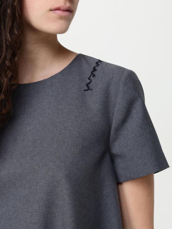 25SS 마르니 롱 원피스 ABMA1361U0TW839 00N60 Grey - MARNI