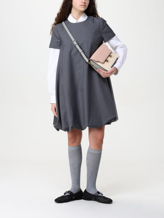 25SS 마르니 롱 원피스 ABMA1361U0TW839 00N60 Grey - MARNI