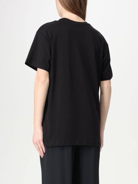 25FW 엘리자베타프랜치 반팔 티셔츠 MA60N 110 Black - ELISABETTA FRANCHI