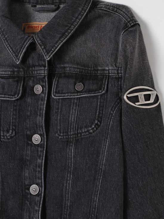 25FW [키즈] 디젤 캐주얼 자켓 J01847KXBI1 K02 Black - DIESEL