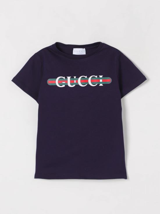 25FW [키즈] 구찌 티셔츠 561651XJGPI 4392 Blue