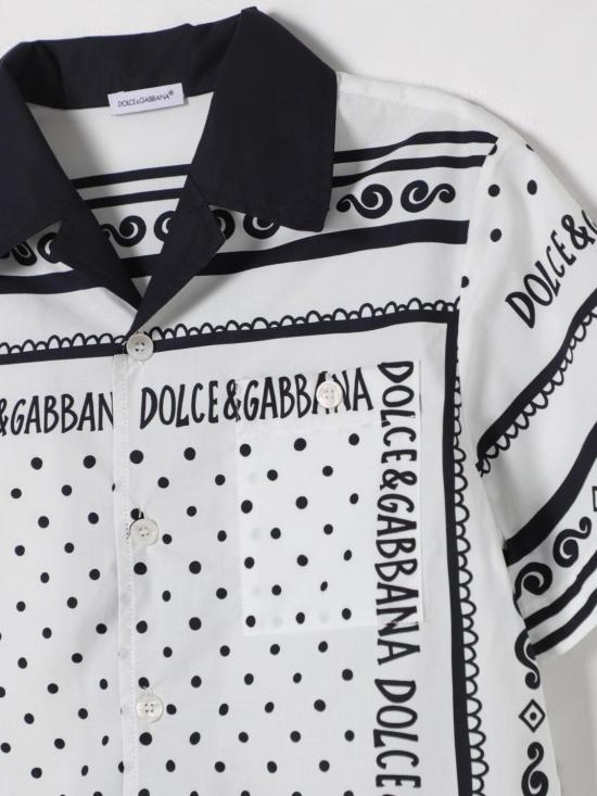 25FW [키즈] 돌체앤가바나 셔츠 L44S10FI5KQ HA9QB White - DOLCE & GABBANA