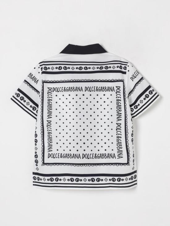 25FW [키즈] 돌체앤가바나 셔츠 L44S10FI5KQ HA9QB White - DOLCE & GABBANA