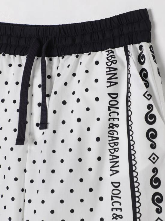 25FW [키즈] 돌체앤가바나 쇼츠/버뮤다 L43Q47FI5KQ HA9QB White - DOLCE & GABBANA