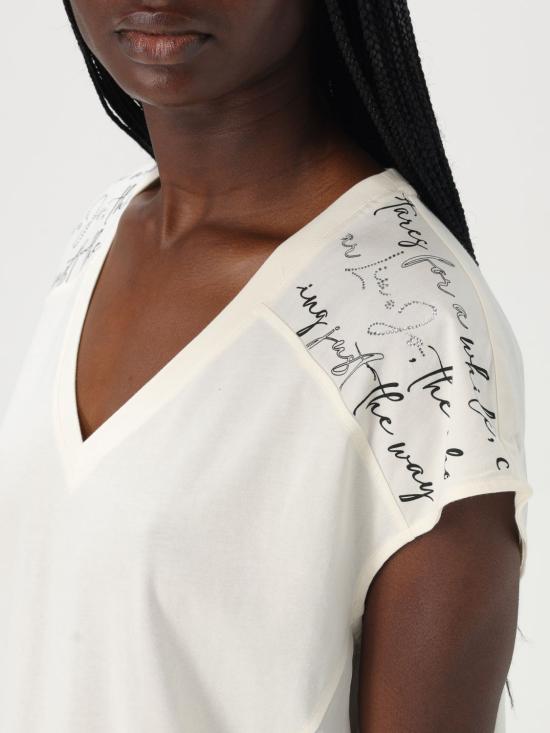 25FW 리우조 반팔 티셔츠 TA5177J5904 10105 White - LIU JO