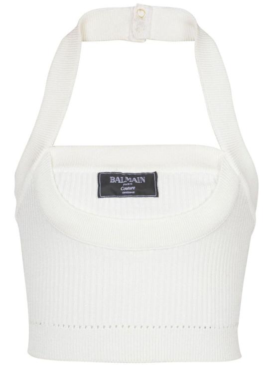 25SS 발망 의류 EF1AA380KI10 0FA WHITE