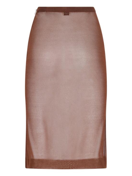 24FW 생로랑 숏 스커트 795309 Y76RI 2020 BROWN - SAINT LAURENT