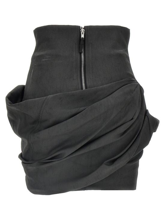 24FW 릭 오웬스 숏 스커트 RO02D3384SMT09 Black - RICK OWENS