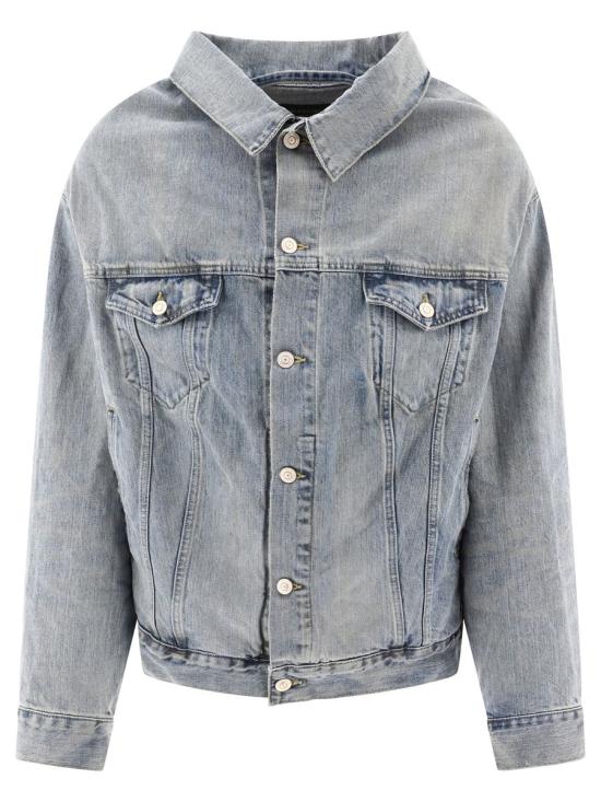  발렌시아가 자켓 786638TQW55 6379 NAVY