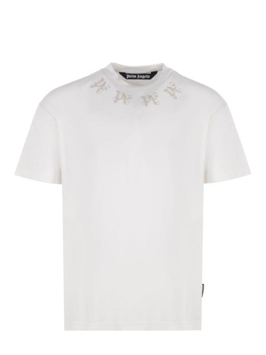 24FW 팜앤젤스 반팔 티셔츠 PMAA001F24JER0030320 Beige