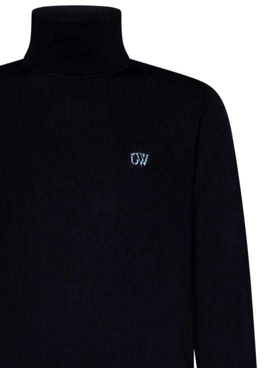  오프화이트 터틀넥 OMHF048F23KNI001 4740 BLUE - OFF WHITE