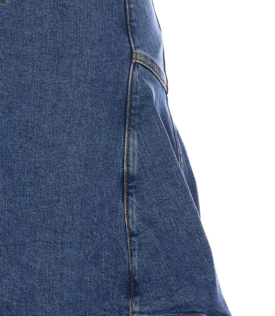  알렉산더 맥퀸 미디 원피스 757459QMACH4164 BLUE STONE WASH - ALEXANDER MCQUEEN