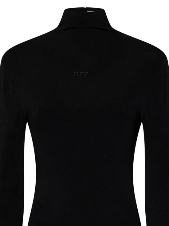  오프화이트 숏 원피스 OWDB522S24FAB001 1010 Black - OFF WHITE