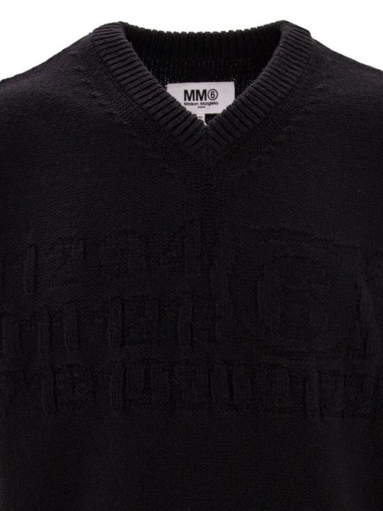 23FW MM6 메종마르지엘라 스웨터 S52FB0081S18286 900J Black - MM6 MAISON MARGIELA