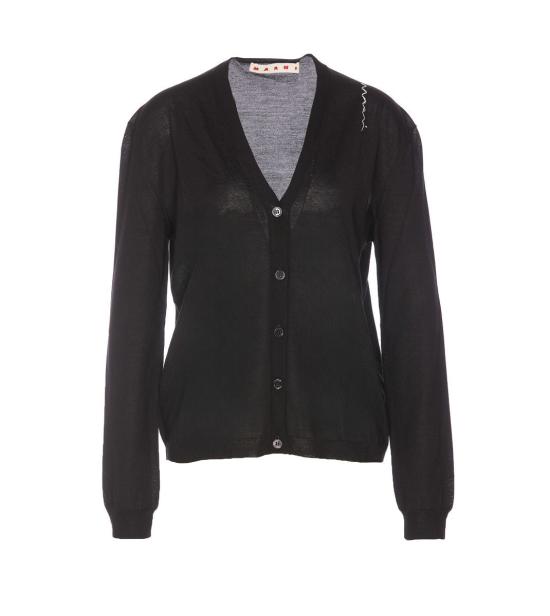 25SS 마르니 가디건 CDMD0361A0UFZ62600N99 Black