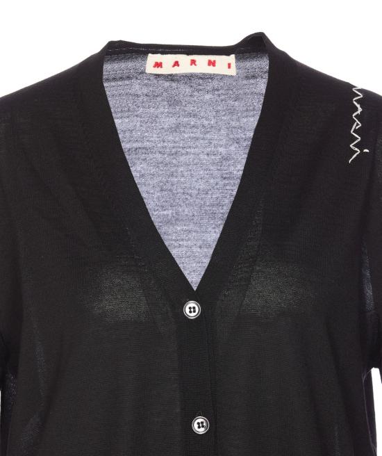 25SS 마르니 가디건 CDMD0361A0UFZ62600N99 Black - MARNI