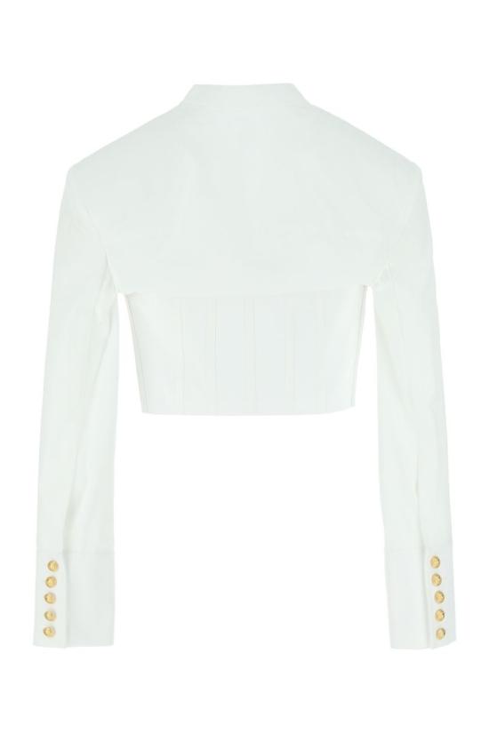  발망 셔츠 YF0HQ000CC52 0FA WHITE - BALMAIN